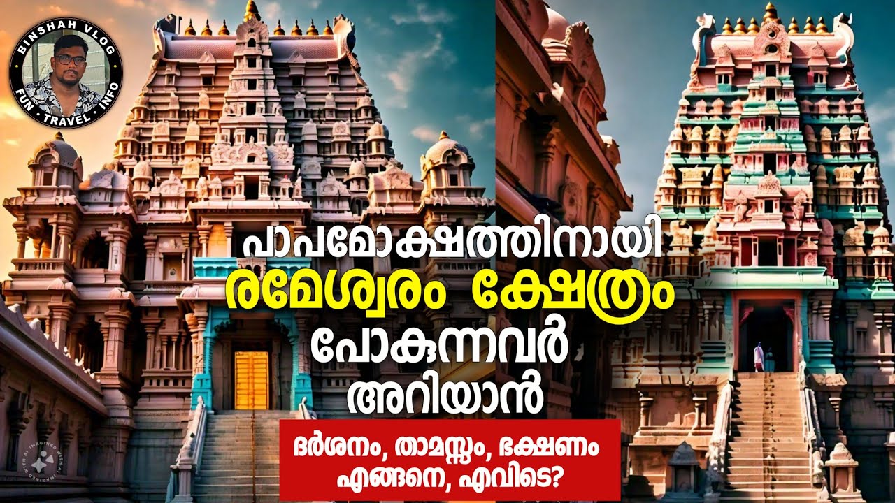 പാപങ്ങൾ തീർക്കുവാൻ ഇവിടെ പോകുന്നവർ അറിയുക Rameswaram Temple #1@BINSHAH VLOG