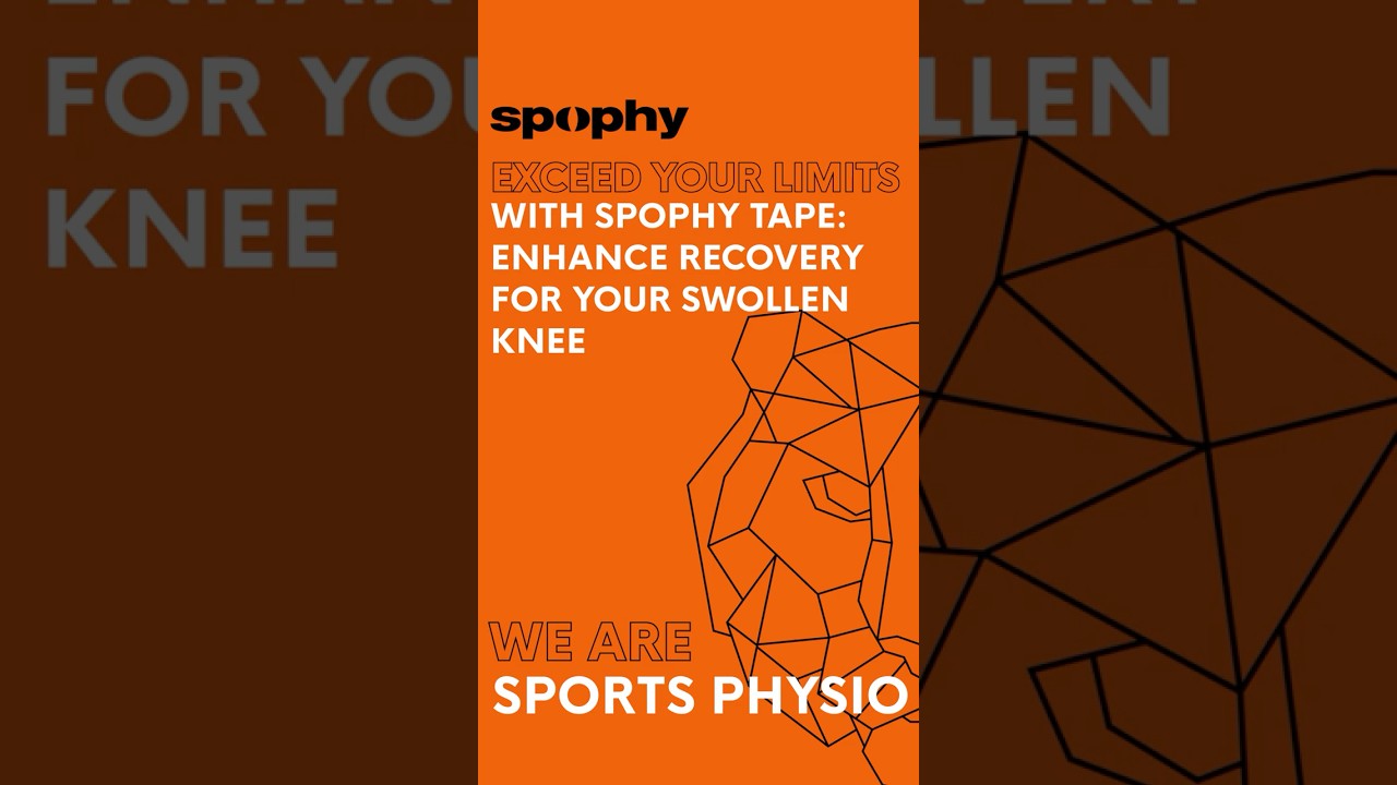 Exceed your limits with Spophy Tape: Enhance recovery for your swollen knee.