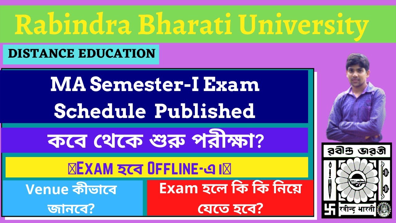 RBU DDE Semester-I Exam Schedule Published.#rbu dde #helping hand #academic session2020 #exam notice
