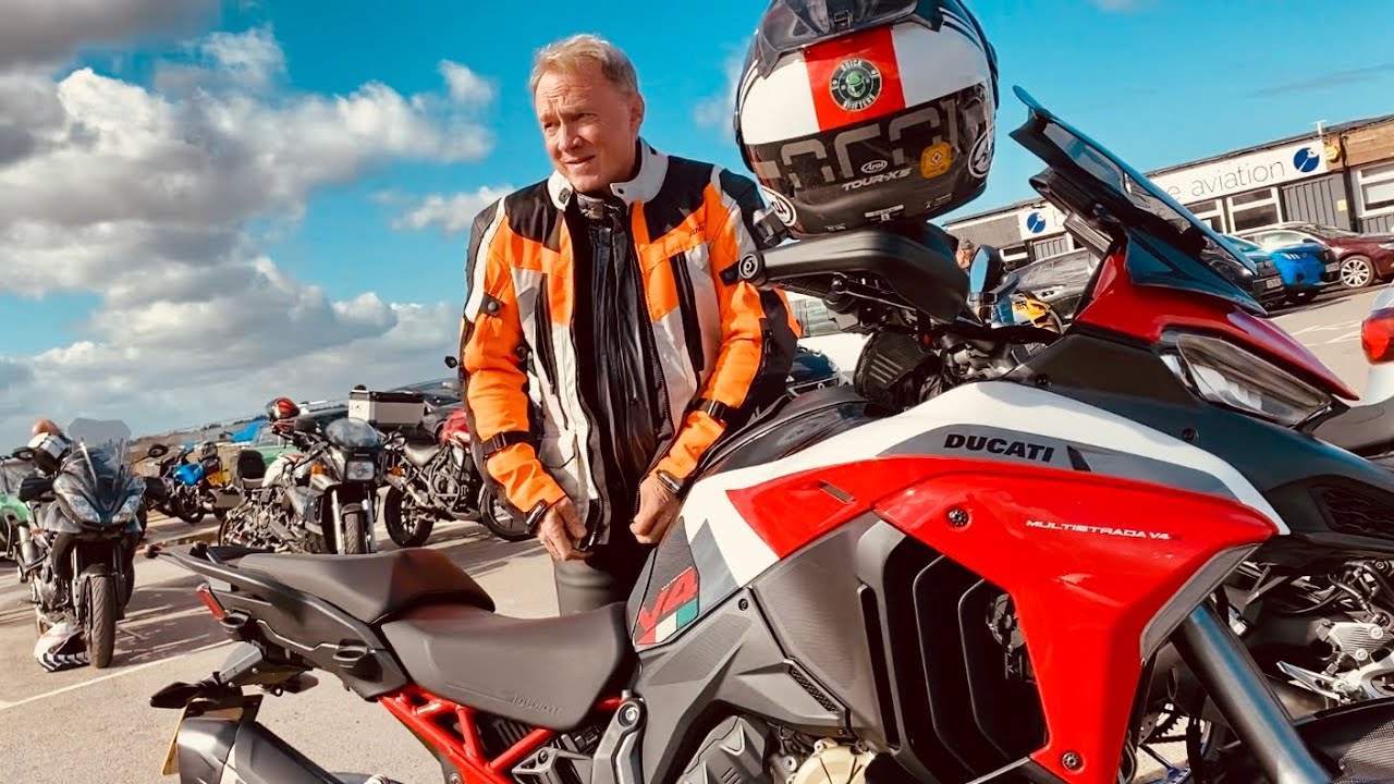 PATHFINDER CAFE Motorcycles DUCATI SPECIAL features PAUL SMART 1000 Racer Bike at BLACKBUSHE Airport