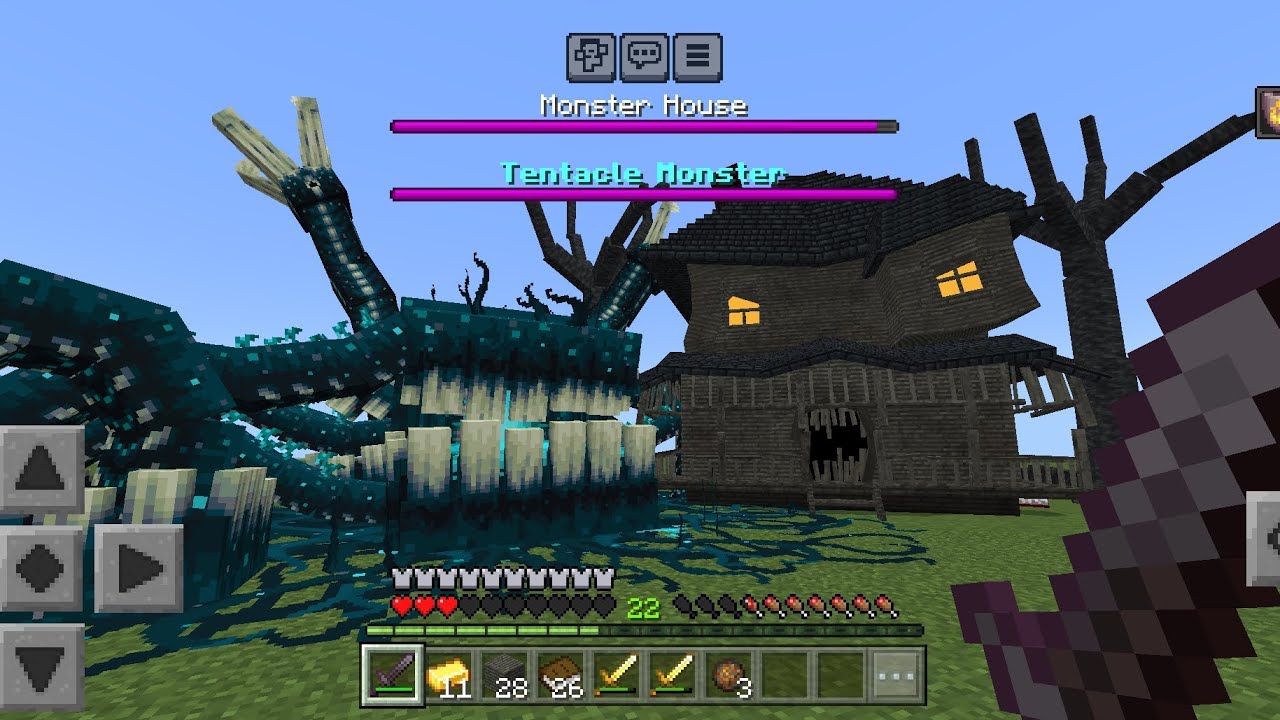 Мод &laquo;Босс-надзиратель и дом монстров&raquo; для Minecraft PE
