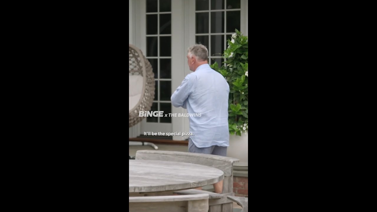 Alec Baldwin loves pizza that's been dropped on the flood haha so relatable | The Baldwins | BINGE