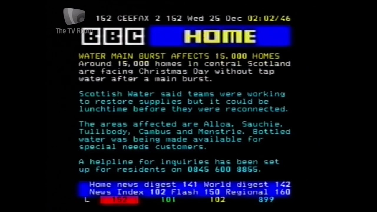 BBC2/Ceefax Continuity Christmas Day 2002