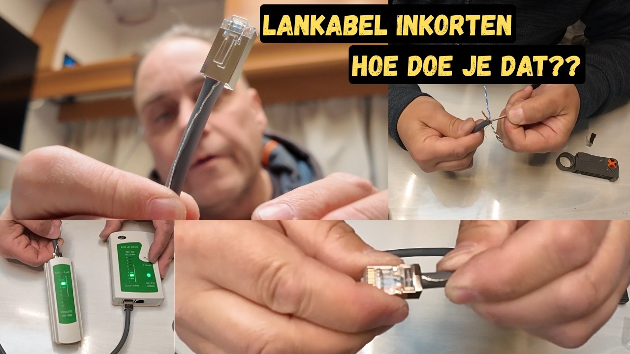  Lan kabel zelf inkorten | maken | Starlink!!