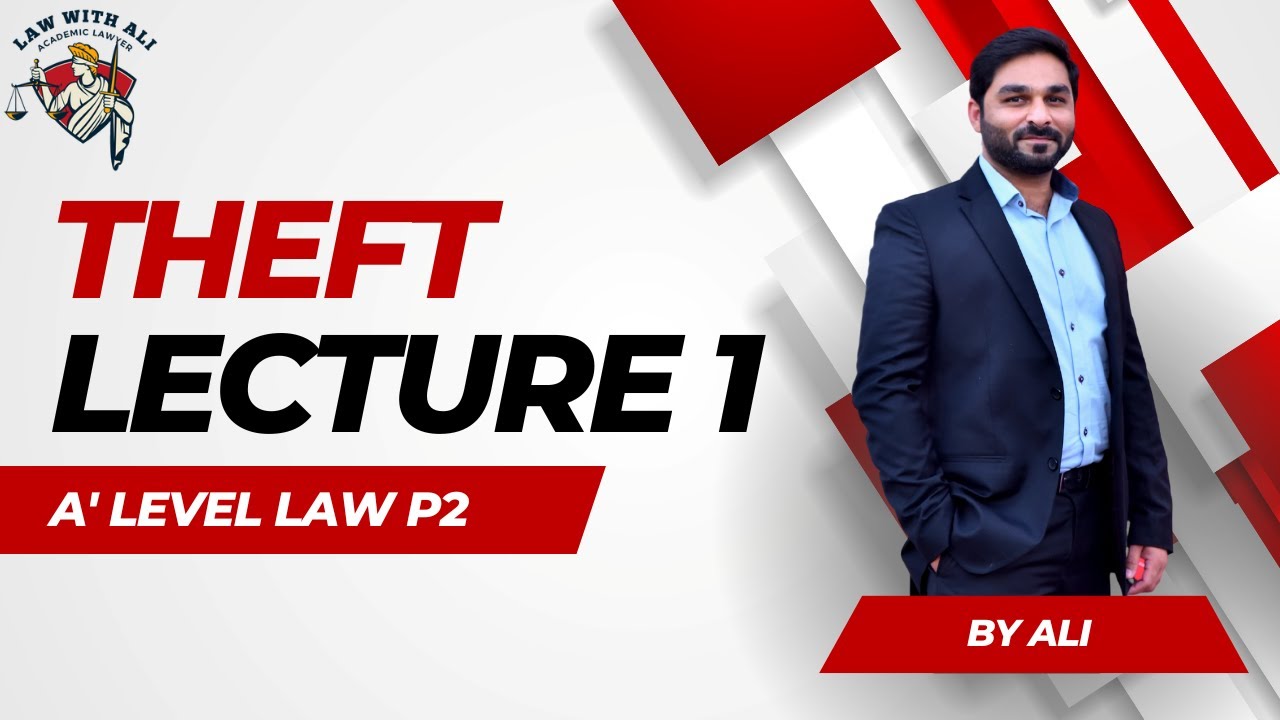 Criminal Law Theft Part 1 A Level New Syllabus