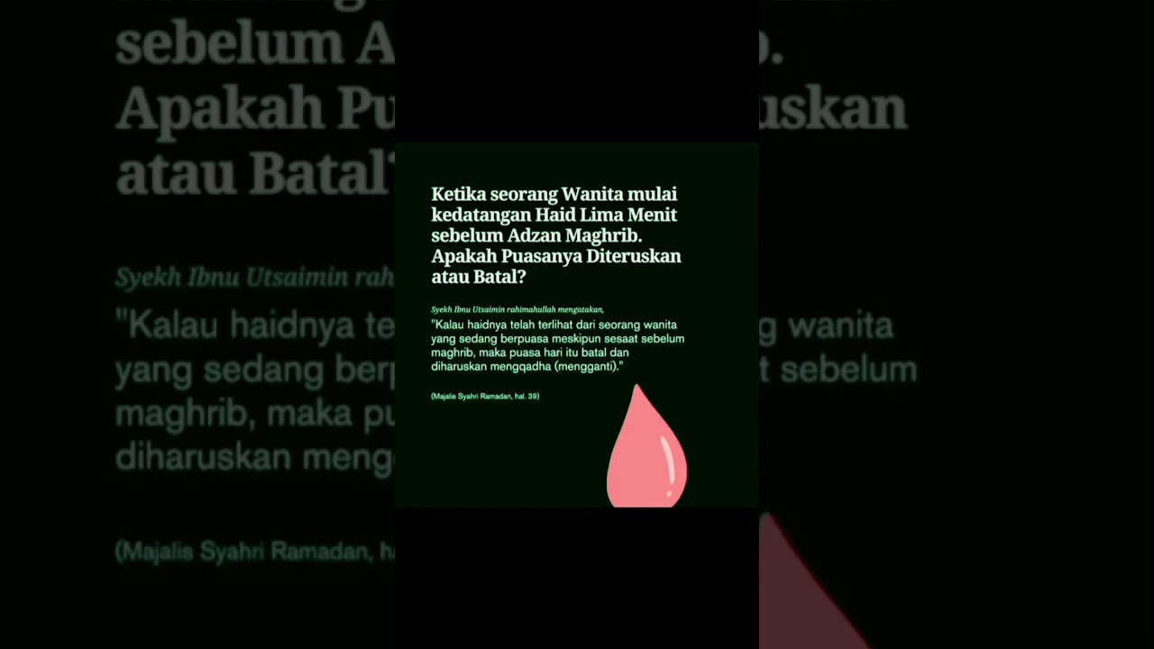 haid saat puasa 
