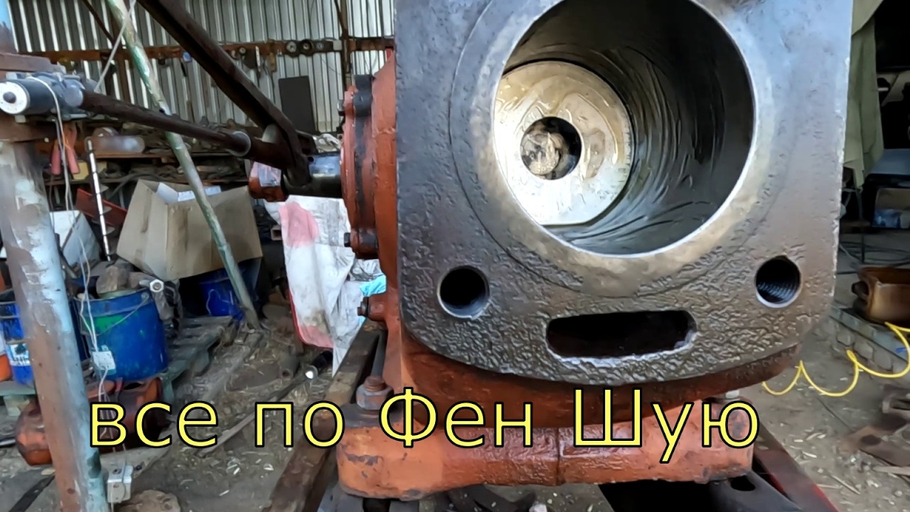 Коленвал на месте, шатун приклеил.  Андижанец Т-62-1. Сборка продолжается.