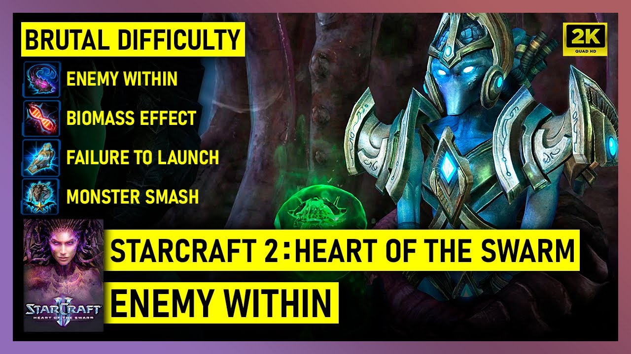 Starcraft 2: Heart of the Swarm - Enemy Within - Brutal - All Achievements & Bonus