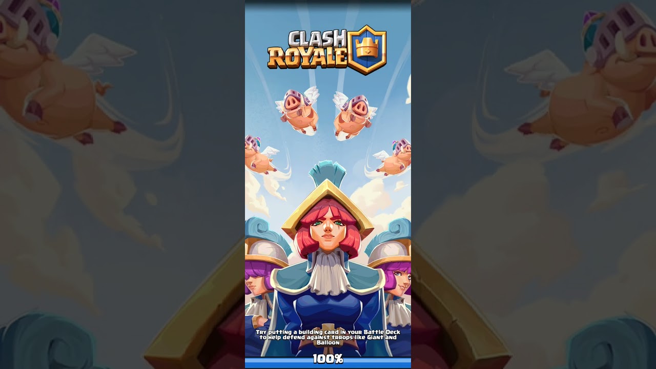 Playing clash royale