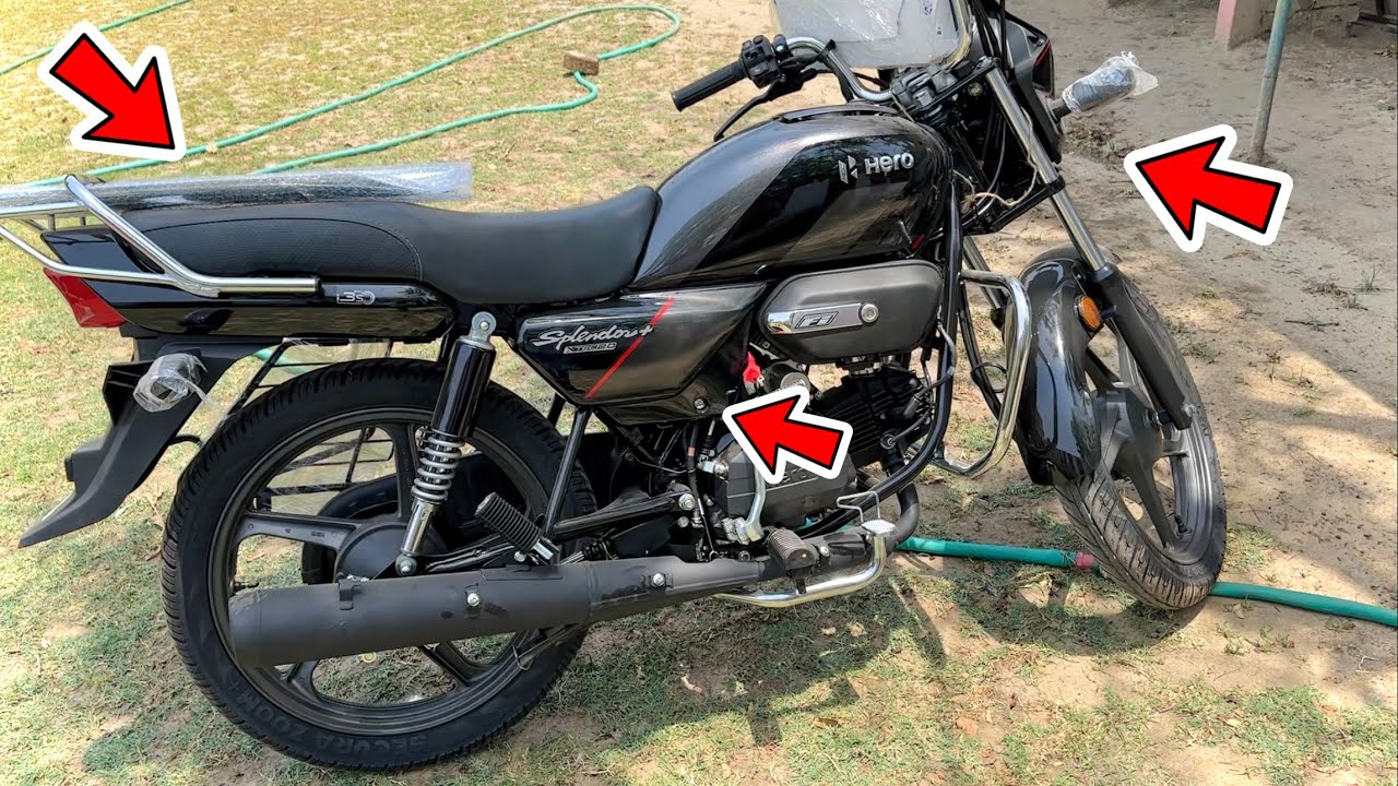 Hero Splendor Plus Xtec 2 0 Full PDI & Accesories install By Showroom | splendor xtec 2.0 🔥 Auto SHT