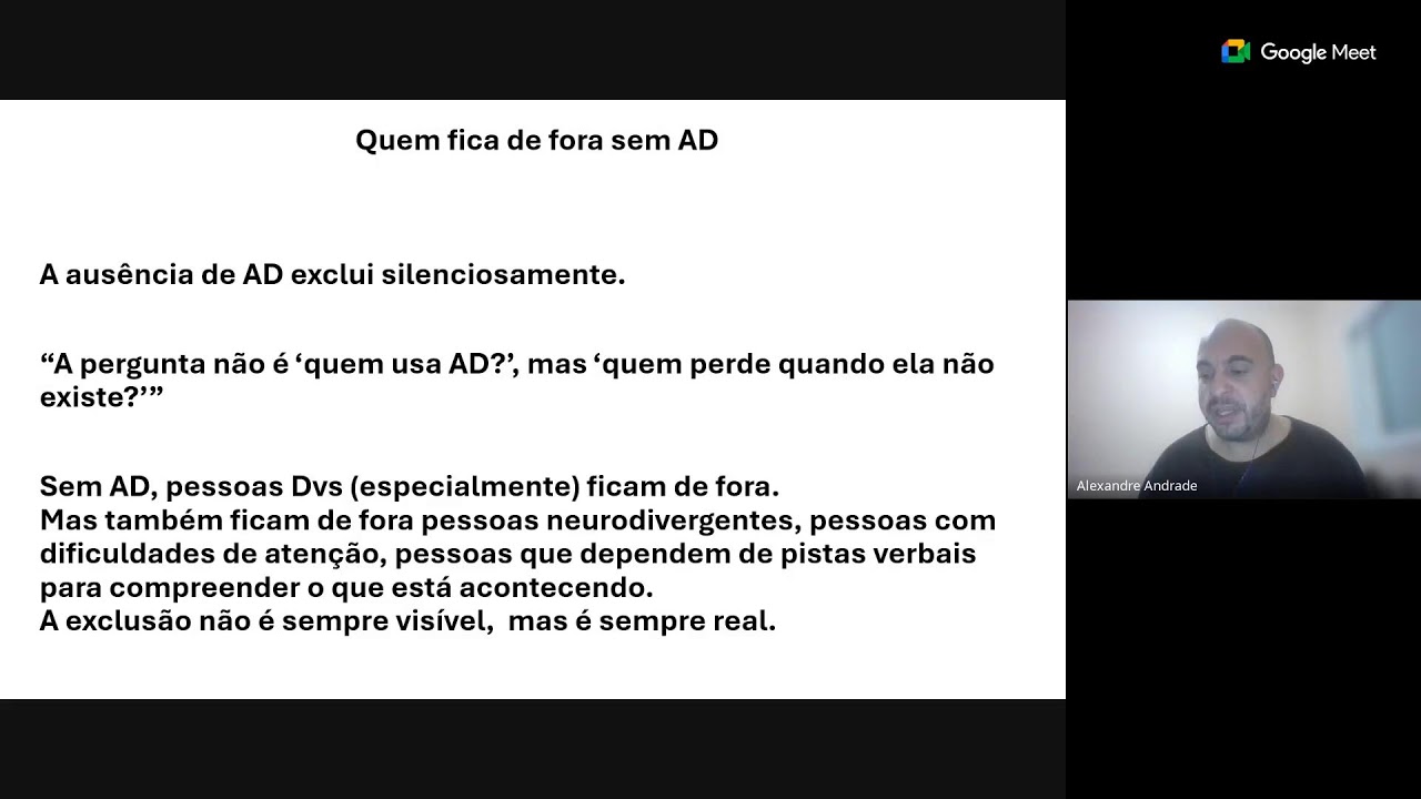 Audiodescrição - parte 02: público