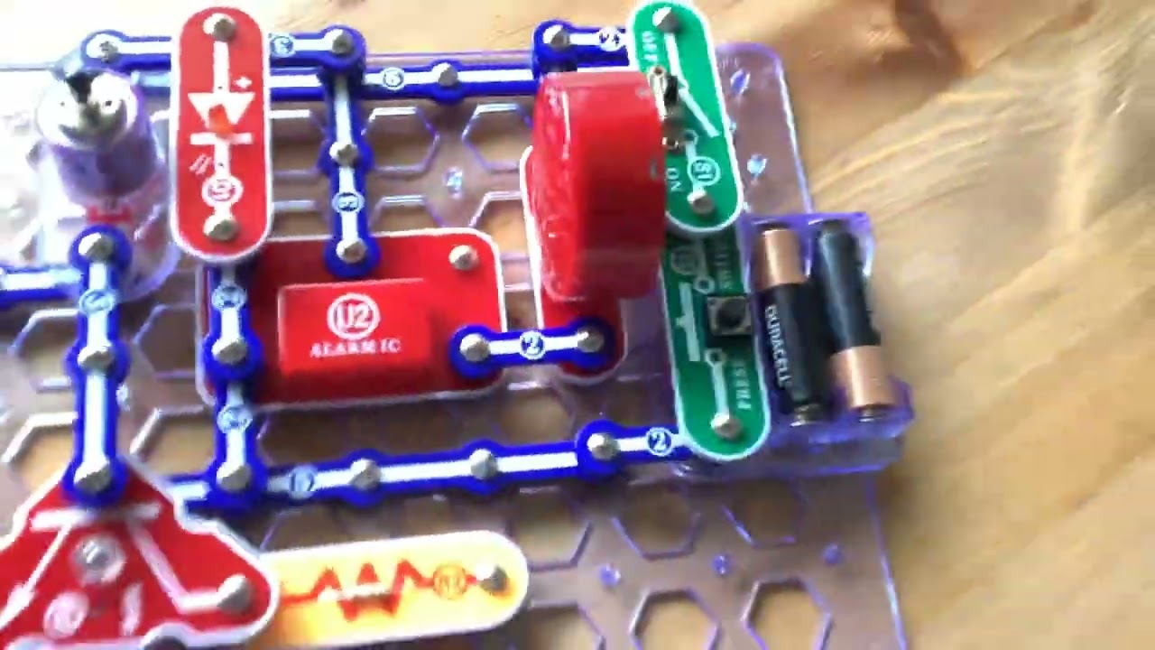 Snap circuits fire alarm system test #1