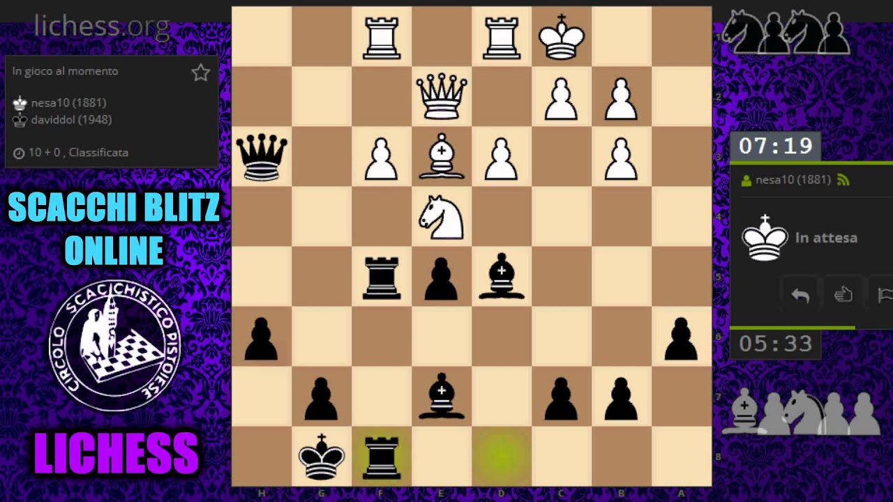 SCACCHI Partite Online 32 - lichess.org - Un Sacrificio di Donna Facile Facile