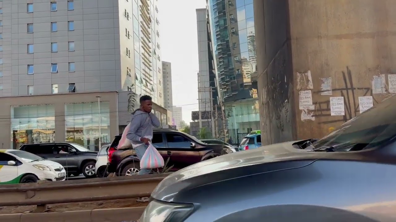 Africa impressions - Kenya - Narobi - typical funny and dangerous traffic in the citycenter