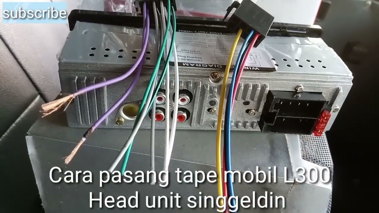 Cara Pasang head unit singgeldin di mobil l300