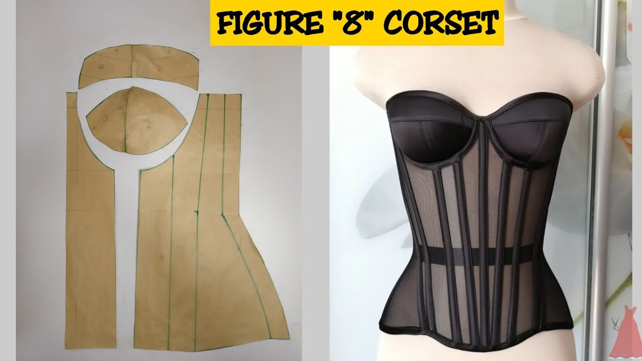 How to draft a CORSET pattern for beginners! *easy corset pattern* @Stitchadress
