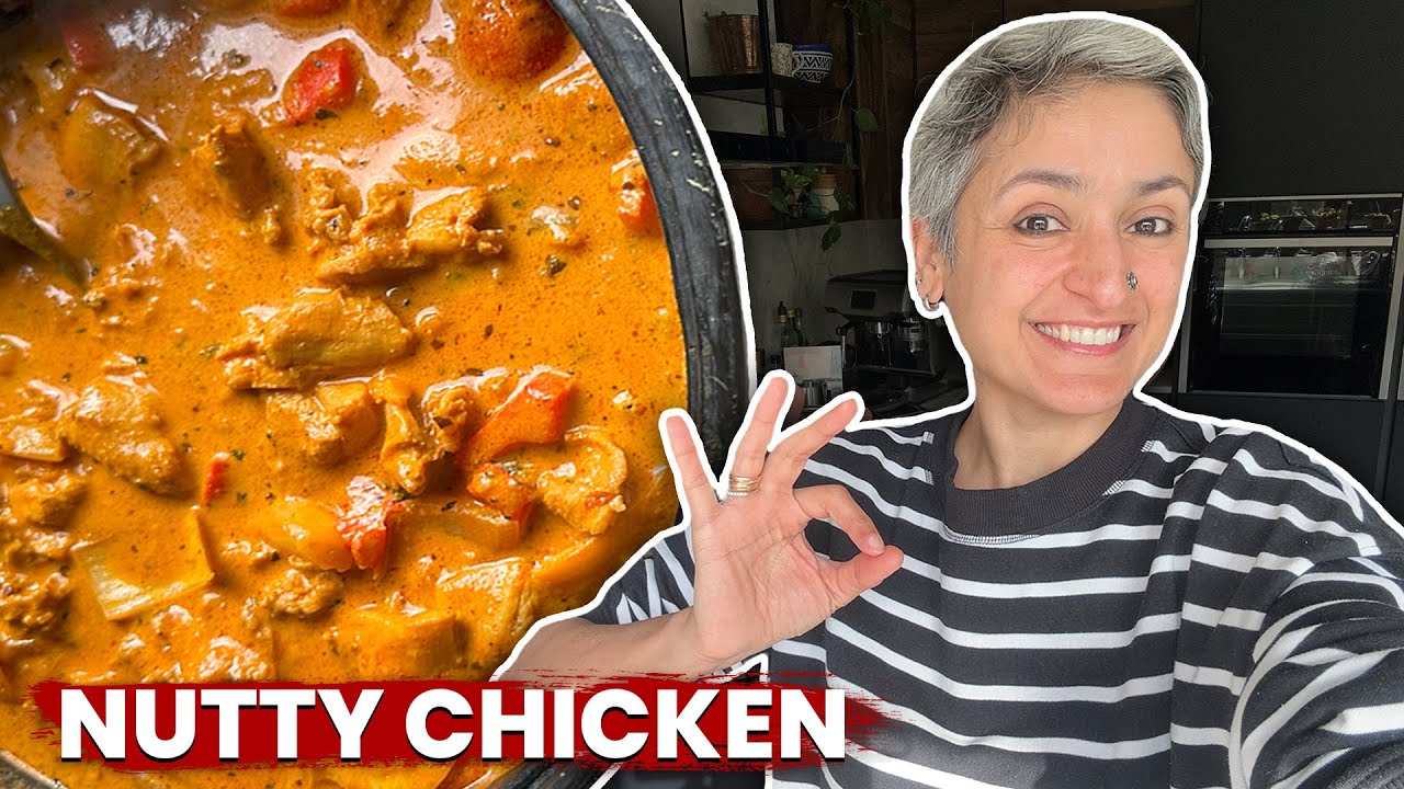 Nutty MUGHLAI CHICKEN CURRY - Creamy delicious chicken curry!