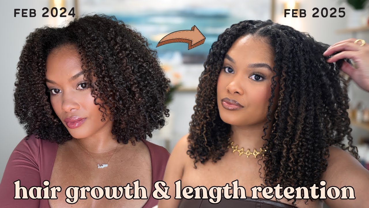 my current hair growth & length retention curly hair regimen | natural hair journey update
