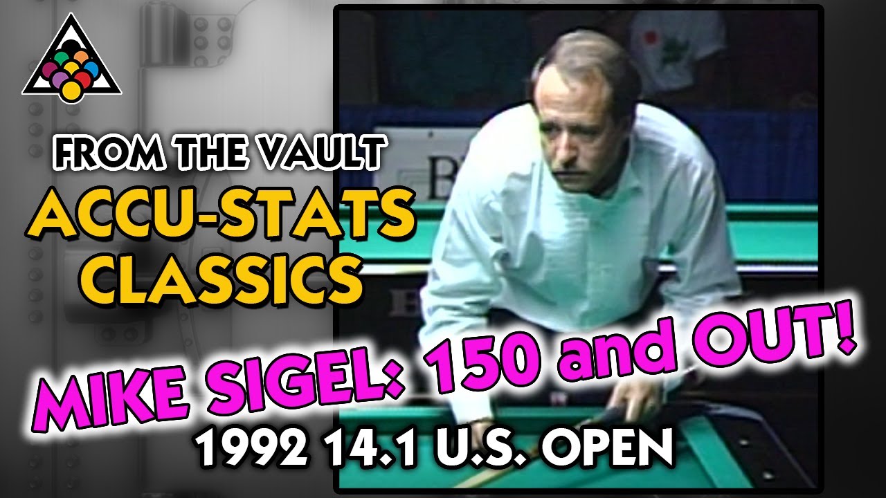 MIKE SIGEL - 150 and out: 1992 14.1 U.S. OPEN