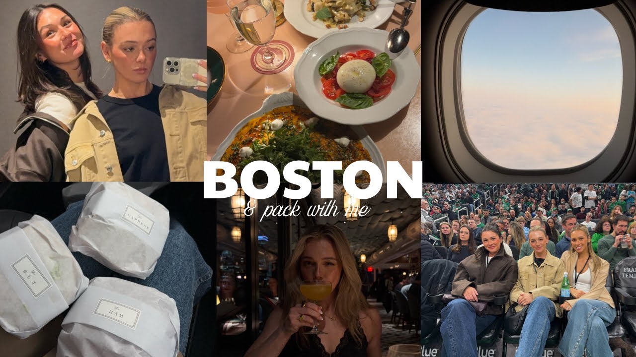 Boston Vlog: Packing, traveling, girls night & Celtics game!