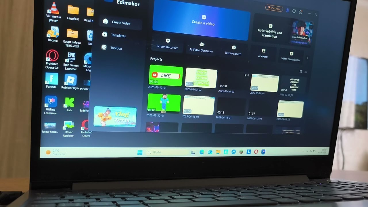 Nový video ják edituju moje videa