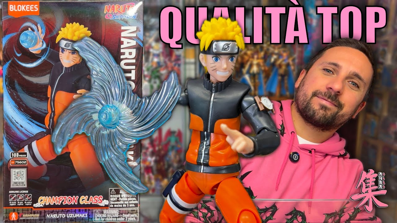 È COME UNA SH FIGUARTS? - BLOKEES Naruto Shippuden Uzumaki Champion Class Action Figure Model Kit