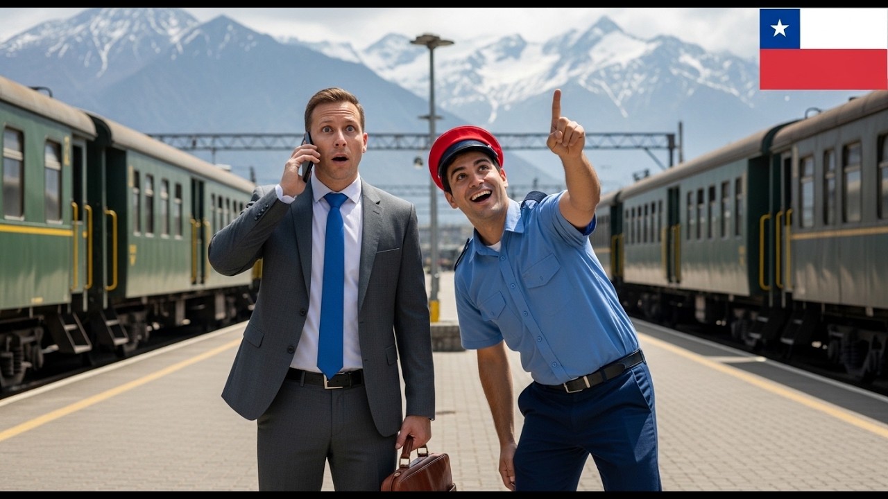 Banquero alemán critica trenes y se calla en diez segundos en Santiago