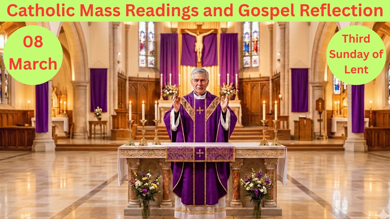Catholic Mass Reading and Reflections March 8, 2026~Third Sunday of Lent