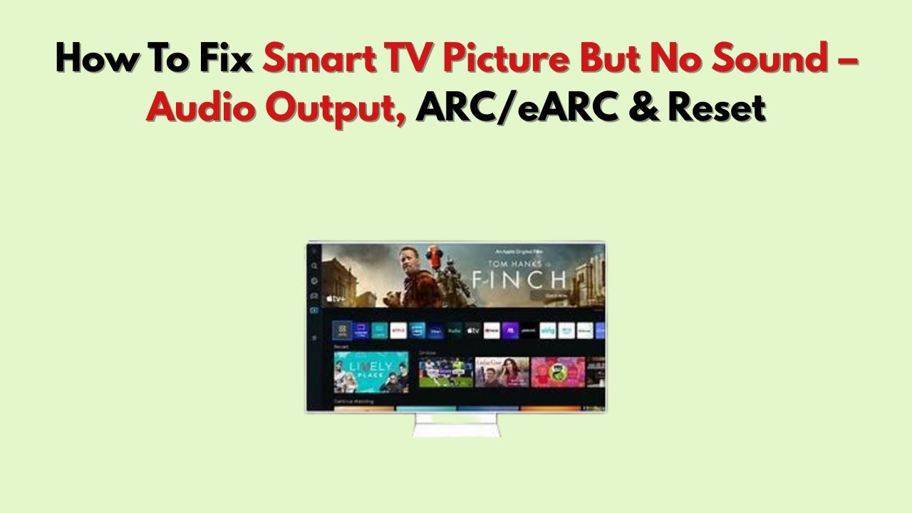 Как исправить проблему с изображением на Smart TV без звука – вывод звука, ARC/eARC и сброс настр...