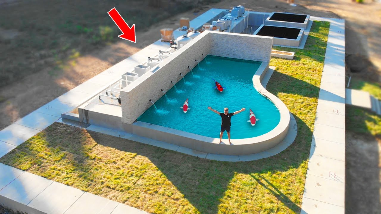 Final Pond Reveal! Fish Moved to the BIG Pond.
