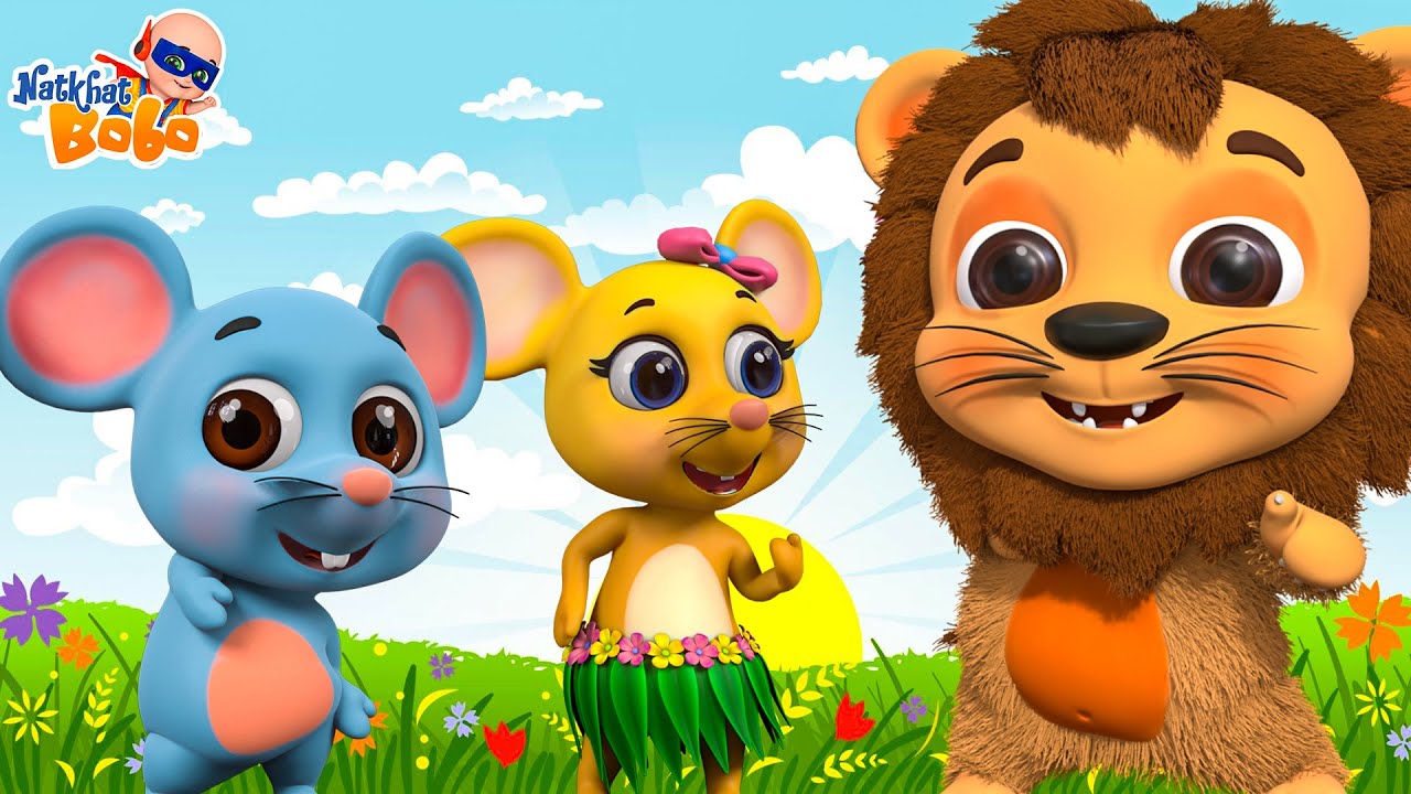 🦁 Sher Nirala Aaya Re | Do Chuhe The  Hindi Nursery Rhymes | Hindi Balgeet & Poem