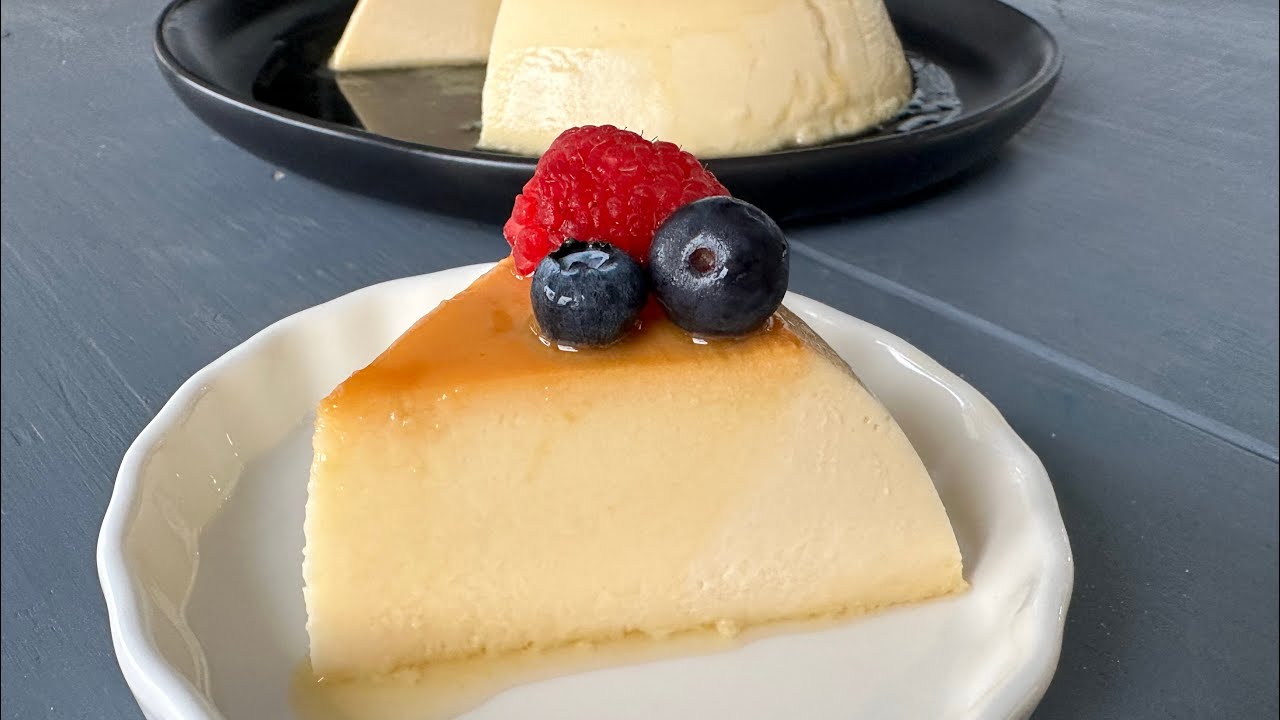 Flan de Queso sin Horno. En Olla de Cocción Lenta / Crock Pot