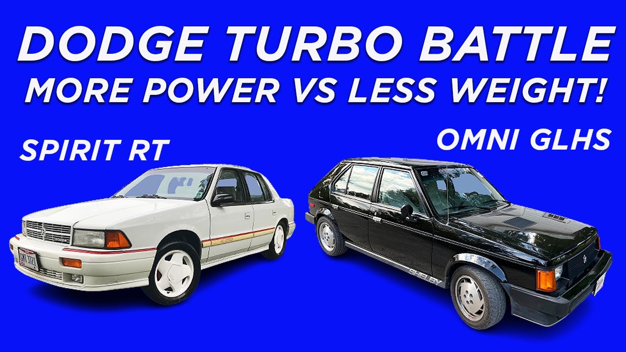 8V vs 16V TURBO DRAG RACE-DODGE OMNI GLHS VS SPIRIT RT-WHO WINS? 175 HP/2200 LB VS 224 HP/3100 LBS