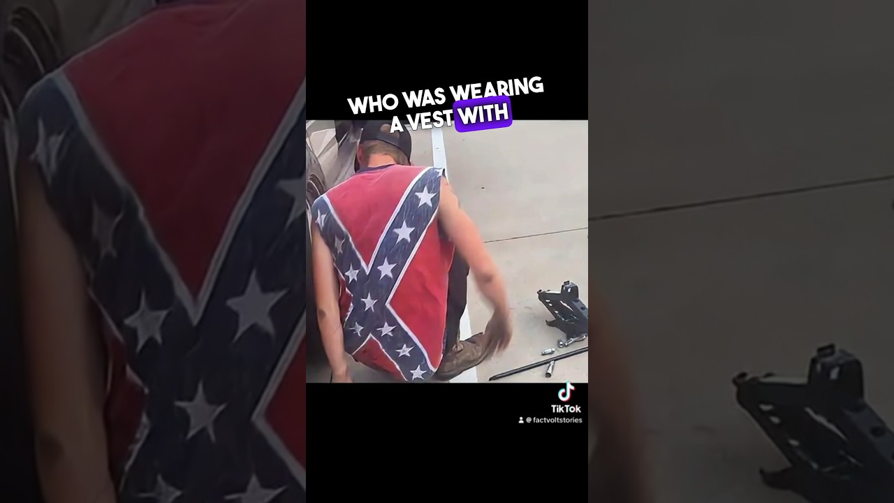 Man wearing confederate flag shocks father and daughter