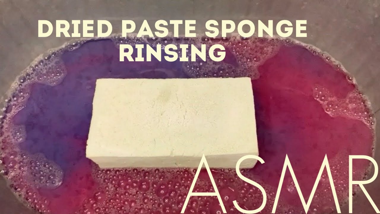Dried Paste Sponge Rinsing