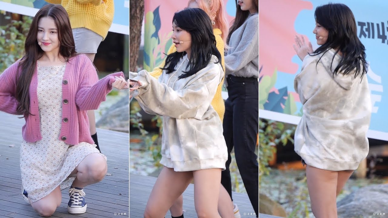 191019 모모랜드 낸시 혜빈 - I'm So Hot & 뿜뿜 (서울대공원과함께하는바나나차차 모모랜드깜짝버스킹) 직캠 fancam by zam