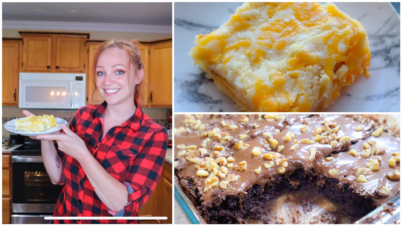 Dollar Tree Meals Inspired by Vintage Recipes: Pierogi Lasagna (1980s) and Wacky Cake (1940s)