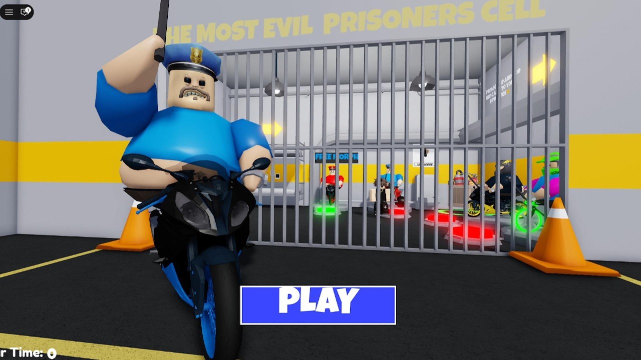 BIKER BARRY'S PRISON RUN (OBBY) #roblox
