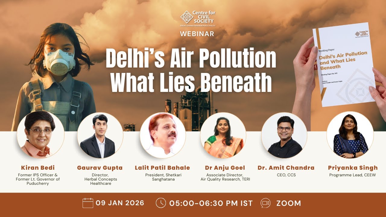 Kiran Bedi on Air Pollution || Webinar || Delhi’s Air Pollution: What Lies Beneath || 2026