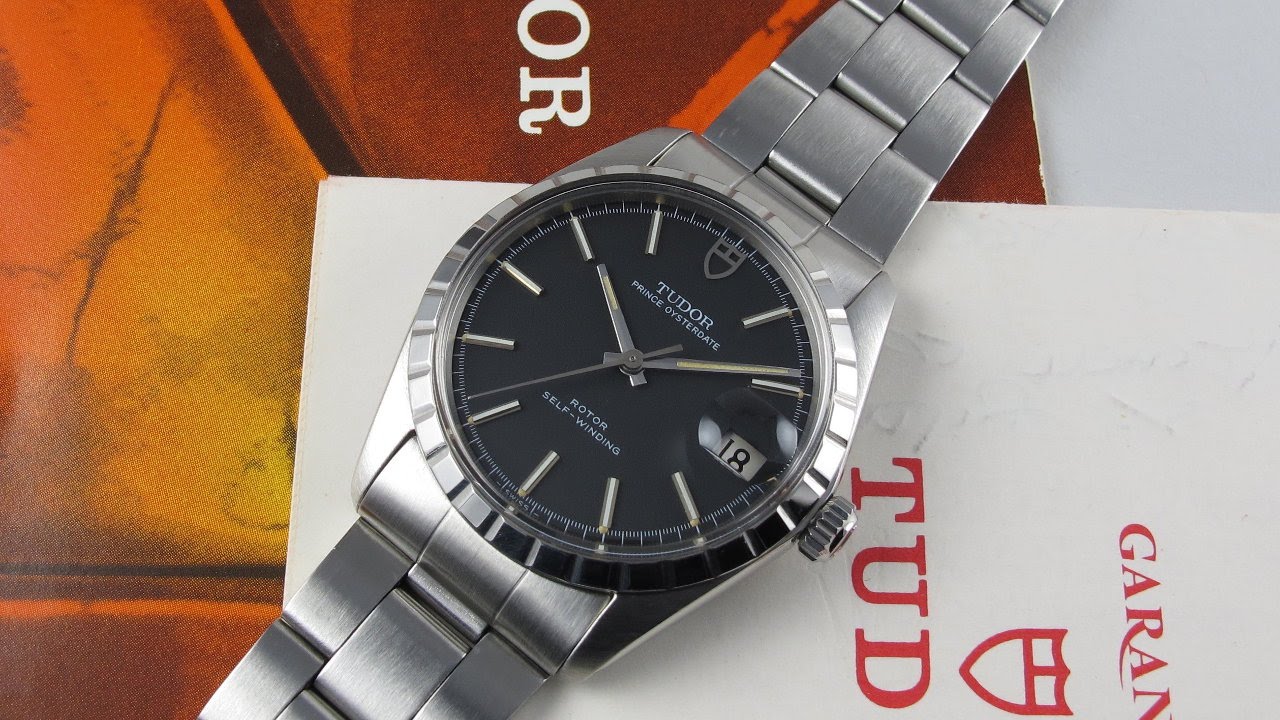Steel Tudor / Rolex Oysterdate Ref. 9051/0 vintage wristwatch, purchased in 1980