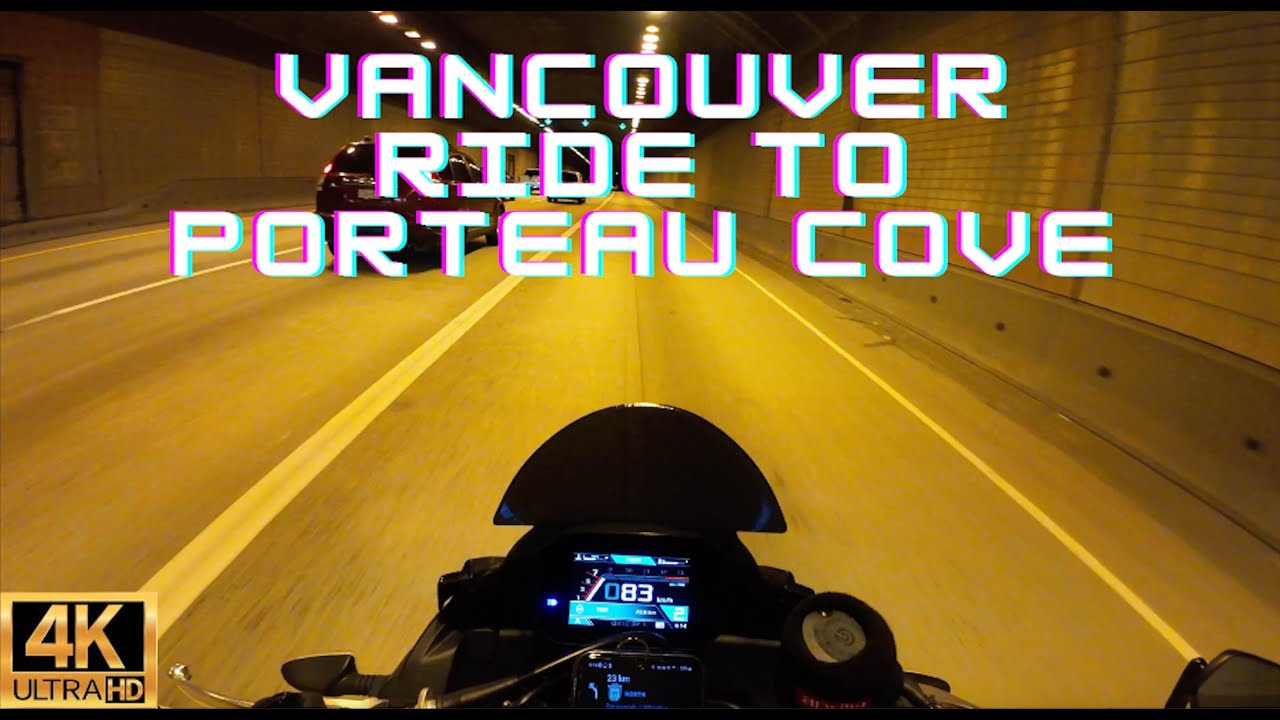 Motorcycle Ride 4K 🏍️ | Vancouver to Porteau Cove (Sea to Sky Hwy)