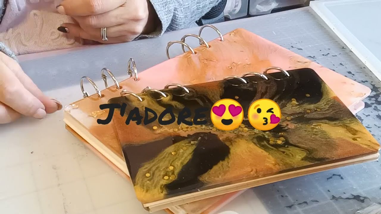 Atelier débutant créer un carnet en résine époxy idée cadeau 🎄🤶🎅