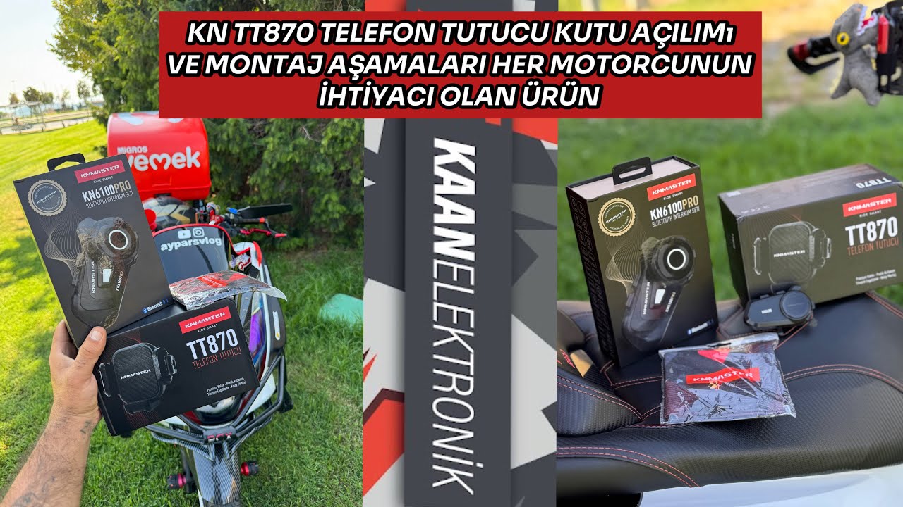 KN TT870 Titreşim Önleyici Telefon Tutucu KUTU AÇILIMI VE MONTAJ AŞAMALARI | HER MOTORCUNUN İHTİYACI