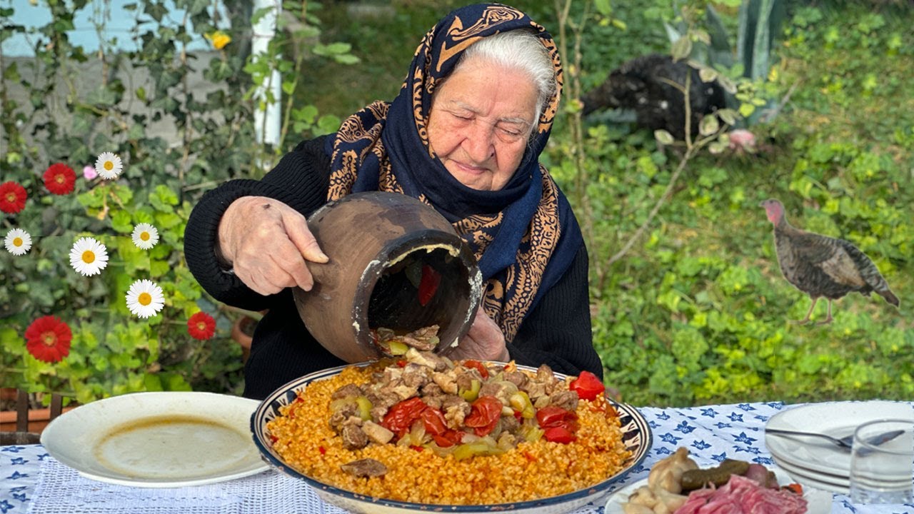 Готовили овощи из БАРАНКИ в древнем Купе - готовили булгур