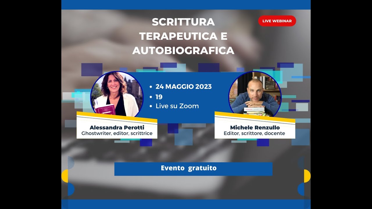 Webinar: Scrittura terapeutica e scrittura autobiografica