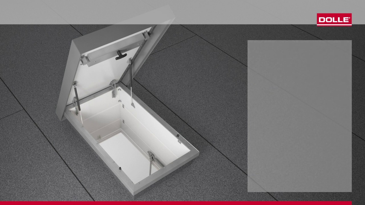 Roof hatch with easy access through roof