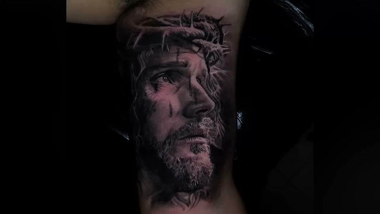 🔥COMO TATUAR sombras / tatuaje retrato de Jes&uacute;s