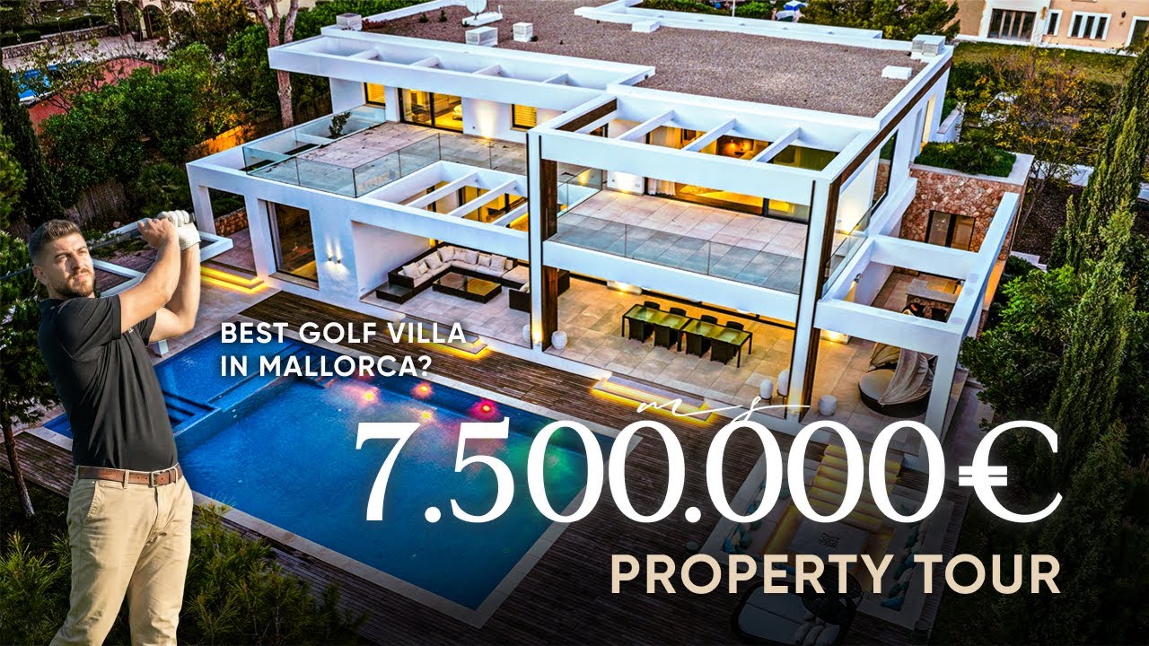 €7.5M Stunning Golf Villa Tour | Inside a Luxury Paradise in Santa Ponsa, Mallorca