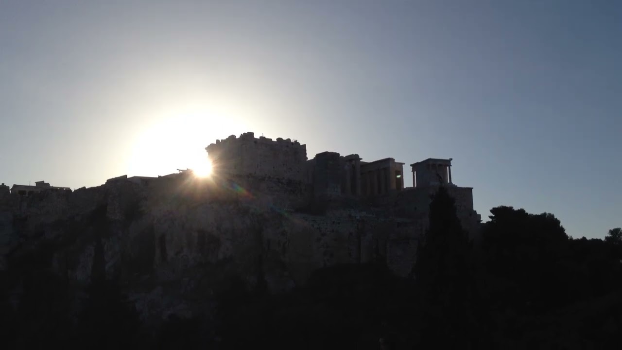 Athens sunrise from Mars hill