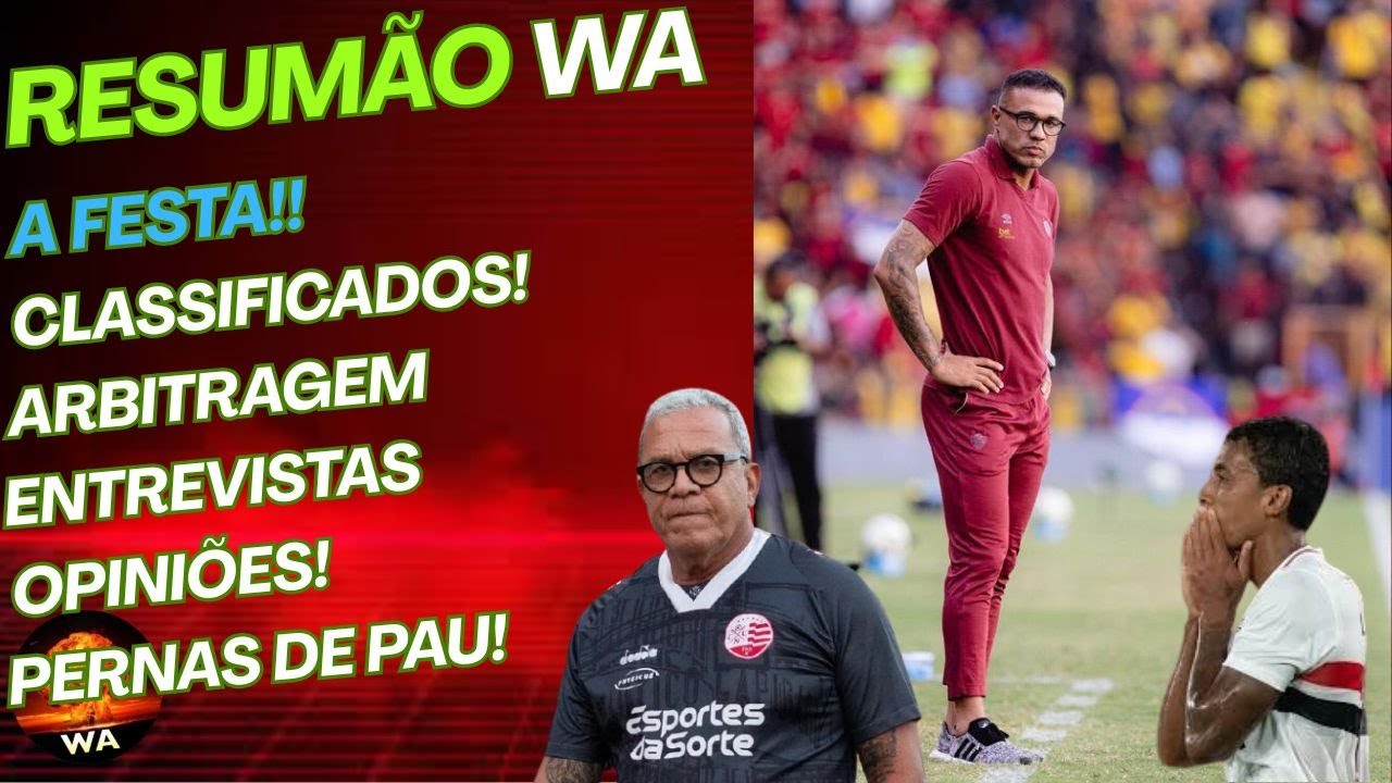 A FESTA, OS CLASSIFICADOS, ARBITRAGEM, PERNAS DE PAU, OPINIÕES #wareporter100